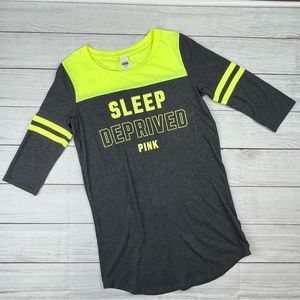 Pink Victoria’s Secret pajama shirt size XS